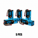 DXF 3S 11.1V 5250mAh 140C Graphene Hardcase LiPo Battery with Deans / T-Plug for 1/8 1/10 RC Cars, Trucks, Buggies & Boats (1-6 Pack Available)