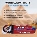 DXF 6S 22.8V 380mAh 90C LiPo Battery for FPV Micro Drones (PH2.0 / JST / XT30 / SM / XT60 / EC5 / XT90 Options)
