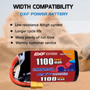 DXF 1100mAh 5S 140C 18.5V Lipo Battery Pack for FPV LiPo Battery