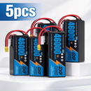 DXF SEMI-SOLID 12S 44.4V 46000mAh 5C Soft Case LiPo Battery with 8AWG Wire for Toy Cars, Boats, UAVs & Drones (1-6 Pack)