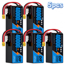 DXF SEMI-SOLID 14S 51.8V 40000mAh 10C Soft Case LiPo Battery with 8AWG Wire for Toy Cars, Boats, UAVs & Drones (1-6 Pack)