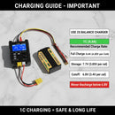 DXF LiPo Battery 2S 7.4V 4400mAh 140C Graphene Gold NGP Plus Version with 5mm Bullet Connector for RC 1/10 Touring Car Racing