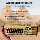 (CN)DXF Lipo Battery 3S 11.4V 10000MAH 150C  lipo Hardcase with  DEANS/T Plug for Rc 1/8 1/10 Buggy Truck Car Off-Road Drone