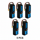 DXF 3S 11.1V 3500mAh 100C Softcase LiPo Battery with 10AWG XT60 for 1/8 1/10 RC Cars, Trucks, Buggies (1-6 Pack Available)