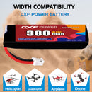 DXF LiPo Battery 1S HV 3.8V 380mAh 60C with PH2.0 / JST / XT30 / SM / XT60 / EC5 / XT90 for FPV Drone Whoop Micro Racing