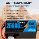(CN)DXF 12S Lipo Battery 44.4V 10C 25000mAh Soft Case Battery  for Drone UAV FPV Car Truck Tank RC Semi solidstate Battery Racing Hobby