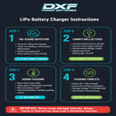DXF LiPo Battery 2S2P HV 7.6V 7000mAh 140C Graphene NGP Plus Gold Version with 5mm Bullet / EC5 / T / TRX / XT60 / XT90 / XT150 / Q8s Plug for RC 1/10 1/8 Scale Car Racing