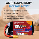 DXF 1350mAh 5S 140C 18.5V Lipo Battery Pack for FPV LiPo Battery