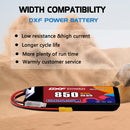 DXF 850mAh 4S 60C 15.2V Lipo Battery Pack for FPV LiPo Battery