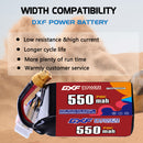 DXF 550mAh 6S 70C 22.2V Lipo Battery Pack for FPV LiPo Battery