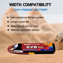 DXF 520mAh 3S 80C 11.4V Lipo Battery Pack for FPV LiPo Battery