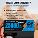 (CN)DXF 14S Lipo Battery 51.8V 10C 25000mAh Soft Case Battery  for Drone UAV FPV Car Truck Tank RC Semi solidstate Battery Racing Hobby