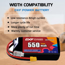 DXF 550mAh 3S 70C 11.1V Lipo Battery Pack for FPV LiPo Battery