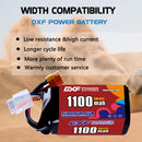 DXF 1100mAh 4S 120C 15.2V Lipo Battery Pack for FPV LiPo Battery