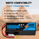 DXF LiPo Battery 6S 22.2V 10000mAh 100C Graphene Softcase with EC5 / T / TRX / XT60 / XT90 / XT150 / Q8s Plug for RC 1/8 1/10 Buggy Truck Car Off-Road Drone