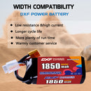 DXF 1850mAh 4S 100C 14.8V Lipo Battery Pack for FPV LiPo Battery