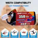 DXF 350mAh 4S 60C 14.8V Lipo Battery Pack for FPV LiPo Battery