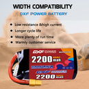 DXF 2200mAh 5S 100C 18.5V Lipo Battery Pack for FPV LiPo Battery