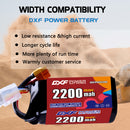 DXF 2200mAh 4S 150C 14.8V Lipo Battery Pack for FPV LiPo Battery