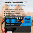 (CN)DXF 12S Lipo Battery 44.4V 5C 40000mAh Soft Case Battery  for Drone UAV FPV Car Truck Tank RC Buggy Truggy Racing Hobby Semi solidstate battery