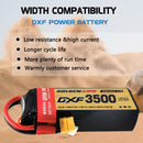 (CN)DXF 5S Lipo Battery 18.5V 150C 3500mAh Soft Case Battery with EC5 XT90 Connector for Car Truck Tank RC Buggy Truggy Racing Hobby