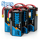 DXF 14S 51.8V 33000mAh 5C Semi-Solid-State Soft Case LiPo Battery with 8AWG Plug Options for Heavy-Lift Drone UAV Agricultural Multirotor (1-6 Pack Available)