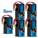DXF SEMI-SOLID 6S 22.2V 23000mAh 10C Soft Case LiPo Battery with 8AWG Wire for Toy Cars, Toy Boats, UAVs & Drones (1-6 Pack)