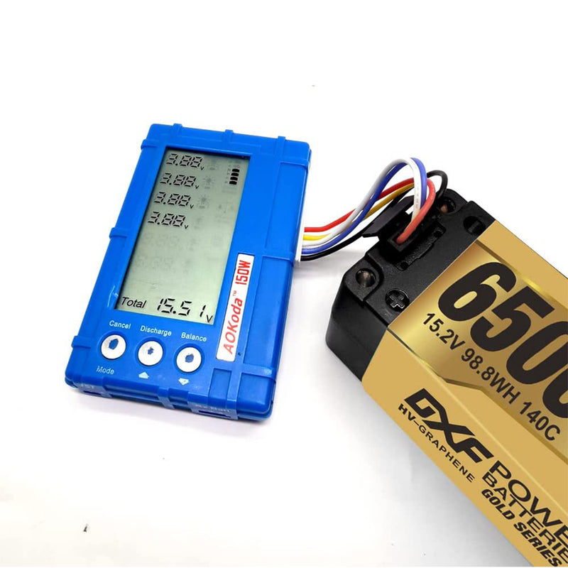 (PL)DXF Lipo Battery 4S 15.2V 6500MAH 140C GoldSeries  LCG 5MM Graphene lipo Hardcase with EC5 and XT90 Plug for Rc 1/8 1/10 Buggy Truck Car Off-Road Drone