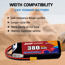 DXF 380mAh 3S 90C 11.4V Lipo Battery Pack for FPV LiPo Battery