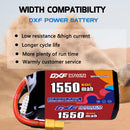 DXF 1550mAh 5S 60C 19.0V Lipo Battery Pack for FPV LiPo Battery