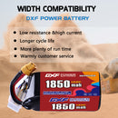 DXF 1850mAh 6S 140C 22.2V Lipo Battery Pack for FPV LiPo Battery