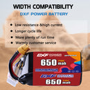 DXF 650mAh 6S 70C 22.2V Lipo Battery Pack for FPV LiPo Battery