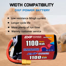 DXF 1100mAh 5S 120C 19.0V Lipo Battery Pack for FPV LiPo Battery