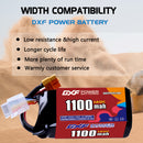 DXF 1100mAh 4S 140C 14.8V Lipo Battery Pack for FPV LiPo Battery