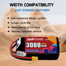 DXF 3000mAh 3S 100C 11.1V Lipo Battery Pack for FPV LiPo Battery