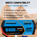 (EU)DXF Lipo Battery 4S 14.8V 8400mAh 120C/240C HardCase Lipo Battery for RC HPI HSP 1/8 1/10 Buggy RC Car Truck