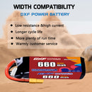 DXF 550mAh 5S 90C 18.5V Lipo Battery Pack for FPV LiPo Battery