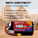 DXF 1100mAh 3S 120C 11.1V Lipo Battery Pack for FPV LiPo Battery