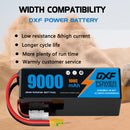 (CN)DXF 6S Lipo Battery 22.8V 100C 9000mAh Soft Case Battery  for Drone UAV FPV Car Truck Tank RC Buggy Truggy Racing Hobby