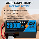 (CN)DXF 12S Lipo Battery 44.4V 10C 23000mAh Soft Case Battery  for Drone UAV FPV Car Truck Tank RC Semi solidstate Battery Racing Hobby