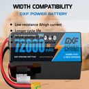(CN)DXF 14S Lipo Battery 51.8V 5C 72000mAh Soft Case Battery  for Drone UAV FPV Car Truck Tank RC Buggy Truggy Racing Hobby