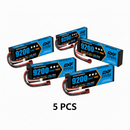 DXF 2S 7.6V 9200mAh 140C Hardcase LiPo Battery with 10AWG XT90 for 1/8 RC Cars, Boats, Trucks (2/4/6 Pack Available)