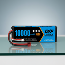 DXF 2S 7.6V 10000mAh 150C Blue Version Hardcase LiPo Battery with Deans T-Plug for 1/8 RC Cars, Boats, Trucks (1-6 Pack Available)