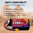 DXF 2200mAh 3S 110C 11.1V Lipo Battery Pack for FPV LiPo Battery