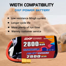 DXF 2800mAh 5S 100C 18.5V Lipo Battery Pack for FPV LiPo Battery