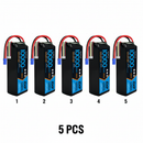DXF 4S 14.8V 10000mAh 100C Graphene Soft Case LiPo Battery with EC5 Plug for 1/8 1/7 RC Cars, Trucks, Buggies & Boats (1-2 Pack Options)