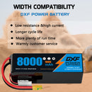(CN)DXF 6S Lipo Battery 22.2V 100C 8000mAh Soft Case Battery  for Drone UAV FPV Car Truck Tank RC Buggy Truggy Racing Hobby