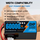 (CN)DXF 6S Lipo Battery 22.2V 10C 60000mAh Soft Case Battery  for Drone UAV FPV Car Truck Tank RC Buggy Truggy Racing Hobby