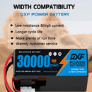(CN)DXF 12S Lipo Battery 46.2V 15C 30000mAh Soft Case Battery  for Drone UAV FPV Car Truck Tank RC Semi solidstate Battery Racing Hobby