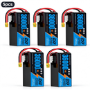 DXF 6S 23.1V 36000mAh 15C Soft Case LiPo Battery with 8AWG Wire for Toy Cars, Boats, UAVs & Drones (1-6 Pack)